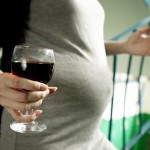 pregnancy lady drinking