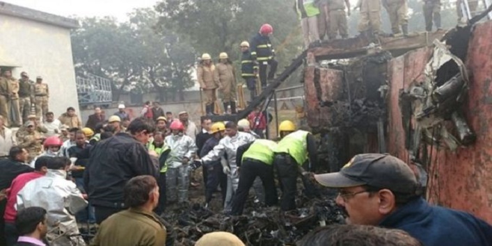 BSF aircraft crashes in delhi1