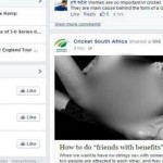 Does pornographic material exist on the Facebook of CSA4