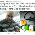 doctor saves childs life in plane