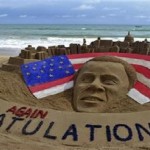 Indian sand artist Patnaik