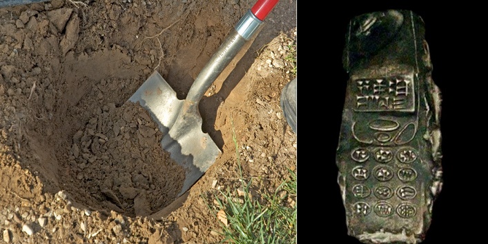 खोदाई के दौरान मिला 800 साल पुराना मोबाइल