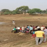रातों रात गायब हुआ 12 साल पुराने तालाब का पानी 1