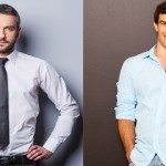 Man with shirt tucked and untucked