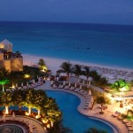 Ritz Carlton, Grand Cayman, pool at night