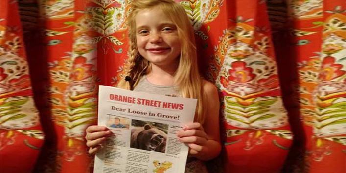 9 साल की यह बच्ची है रिपोर्टर, चलाती है अपना न्यूज़ पेपर
