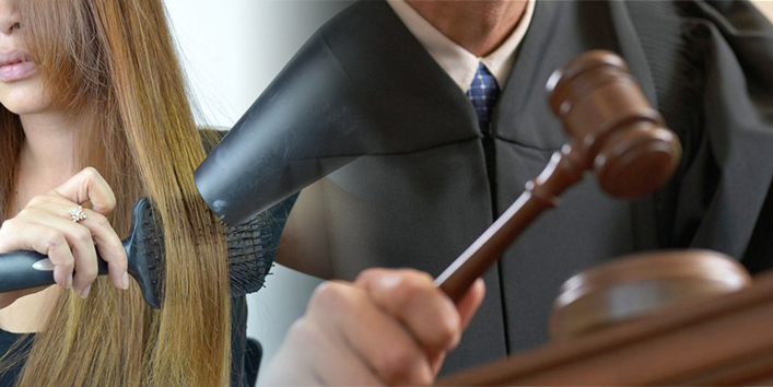महिला ने बाल स्ट्रेट ना होने पर ठोका मुकदमा