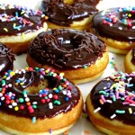 Crispy and creamy doughnuts