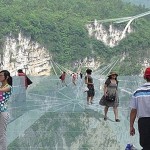 The longest glass bridge that is highest in the world 2