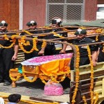 thousand came together to bid farewell to the martyr