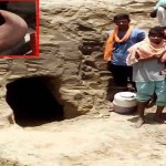 tunnel found on excavation a water pot found inside
