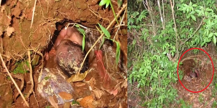 Baby Boy Was Buried Alive In A Muddy Hole For 24 Hours2