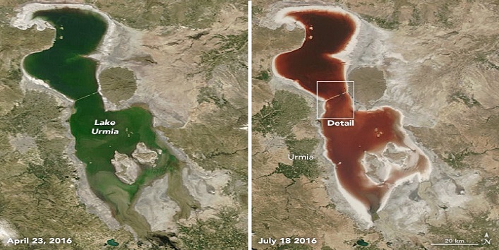 Urmia lake turns into blood lake2