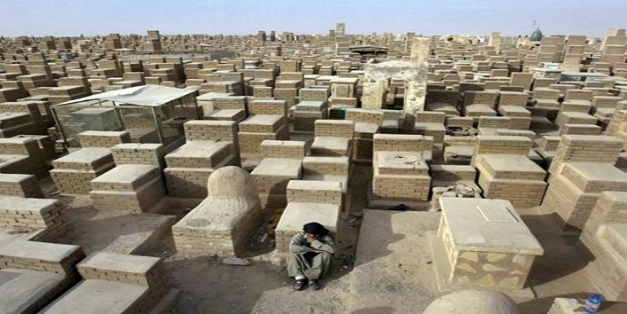 World's biggest cemetery,Wadi-us-Salaam, The biggest graveyard in the World,Islamic cemetery,Shia holy city,Najaf, Iraq,largest cemetery in the world,1