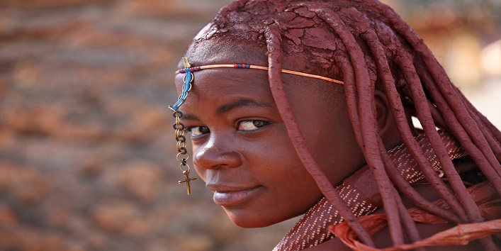 Himba meisje in windhoek