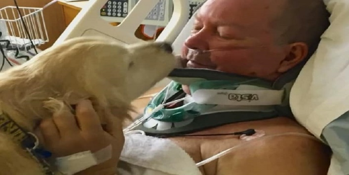 ठंड में कंपकंपाते मालिक को देख कुत्ते ने बचाई उसकी जान