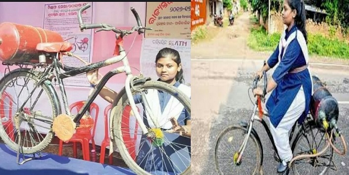14 वर्ष की लड़की ने बनाई “हवा” से चलने वाली साईकिल