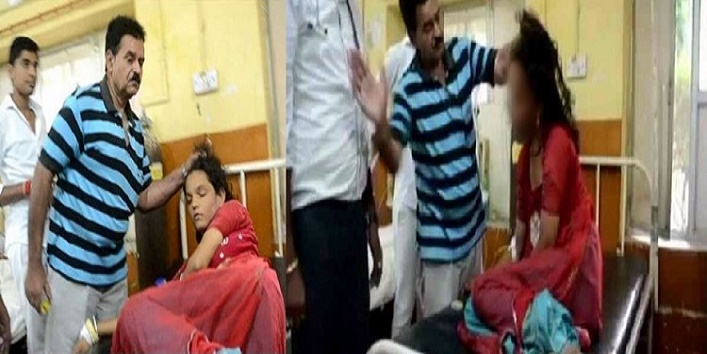 Rajasthan doctor pulling hair of a woman patient and slapping for treatment