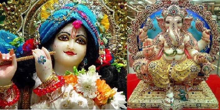 Benefits of worshiping lord krishna and ganesha during bhadrapad cover