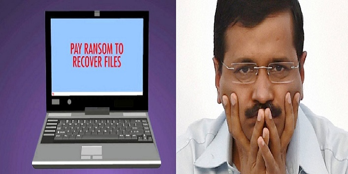 Hacker attacked the laptop of kejariwal with a ransomeware and asks ransom of 2 crore