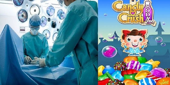 baby girl went through the brain surgery while playing candy crush game cover