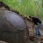 scientists found a iron ball amidst a forest