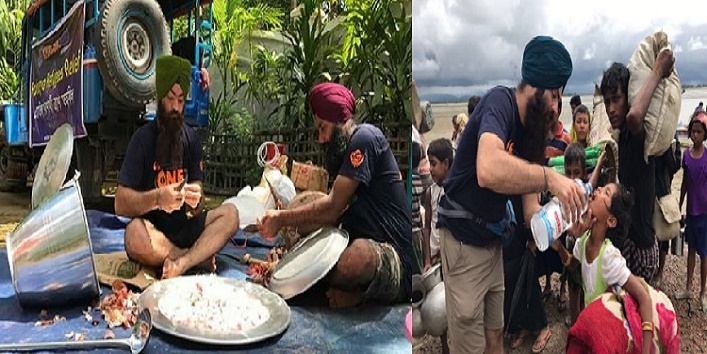 sikh community feeds 35000 rohingya muslim in the name of charity cover