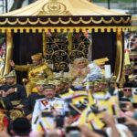 sultan of brunei Hassanal Bolkiah celebrates his golden jubilee regime with golden chariot