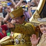 sultan of brunei Hassanal Bolkiah celebrates his golden jubilee regime with golden chariot content