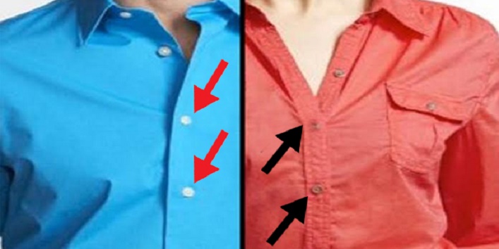 इसलिए मेल शर्ट में दांई व फीमेल शर्ट में बांई ओर होते हैं बटन