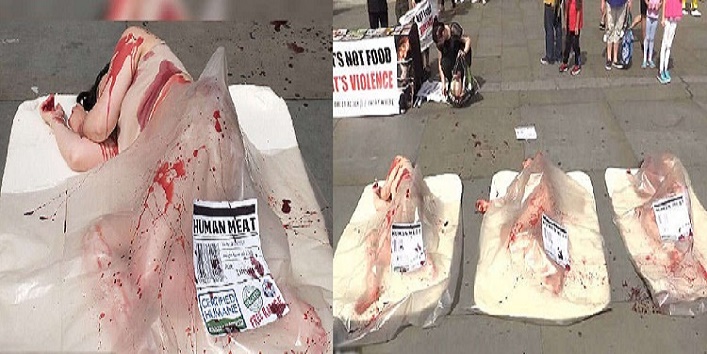 Human corpses lying on the roads in London cover